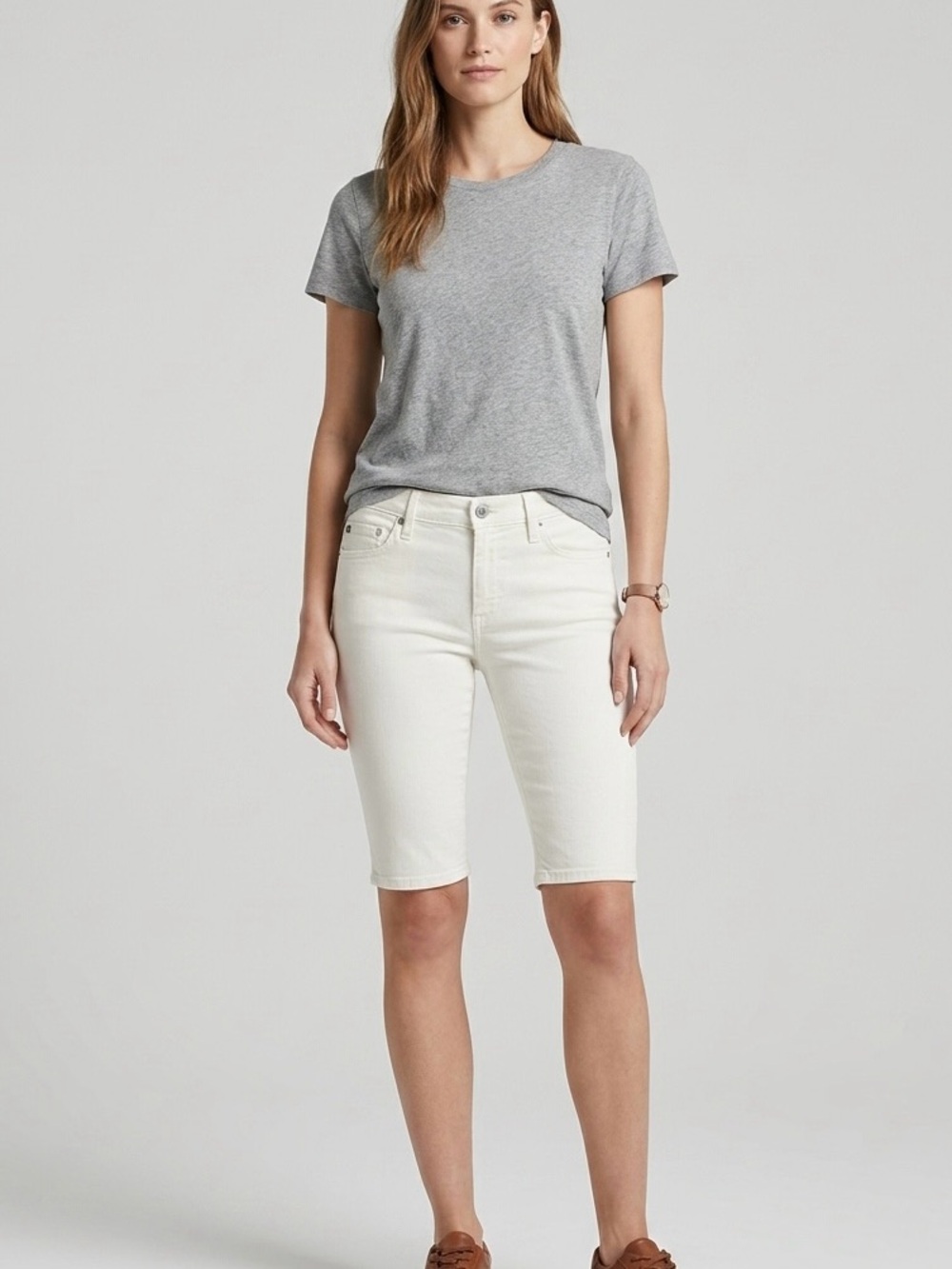 AG Adriano Goldschmied Skinny Jeans in Off-White